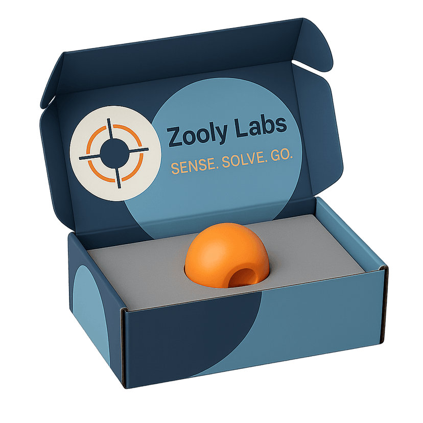 Zooly Labs sensor device packaging